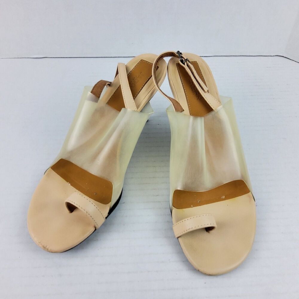 Jaggar The Label Women's Translucent Slingback Heels Sandals Size 39